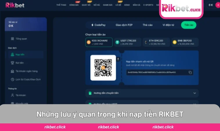Lỗi hay gặp khi nạp tiền và hướng dẫn khắc phục